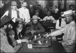 Одно из первых фото из истории покера