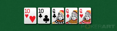 Комбинации в покере -  фулхаус