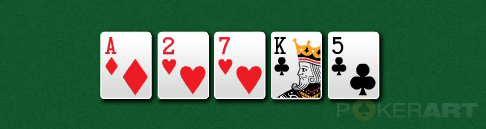 Комбинации в покер - старшая карта