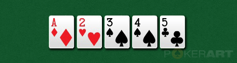 Покерные комбинации - стрит