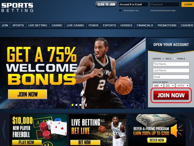 sportsbetting регистрация